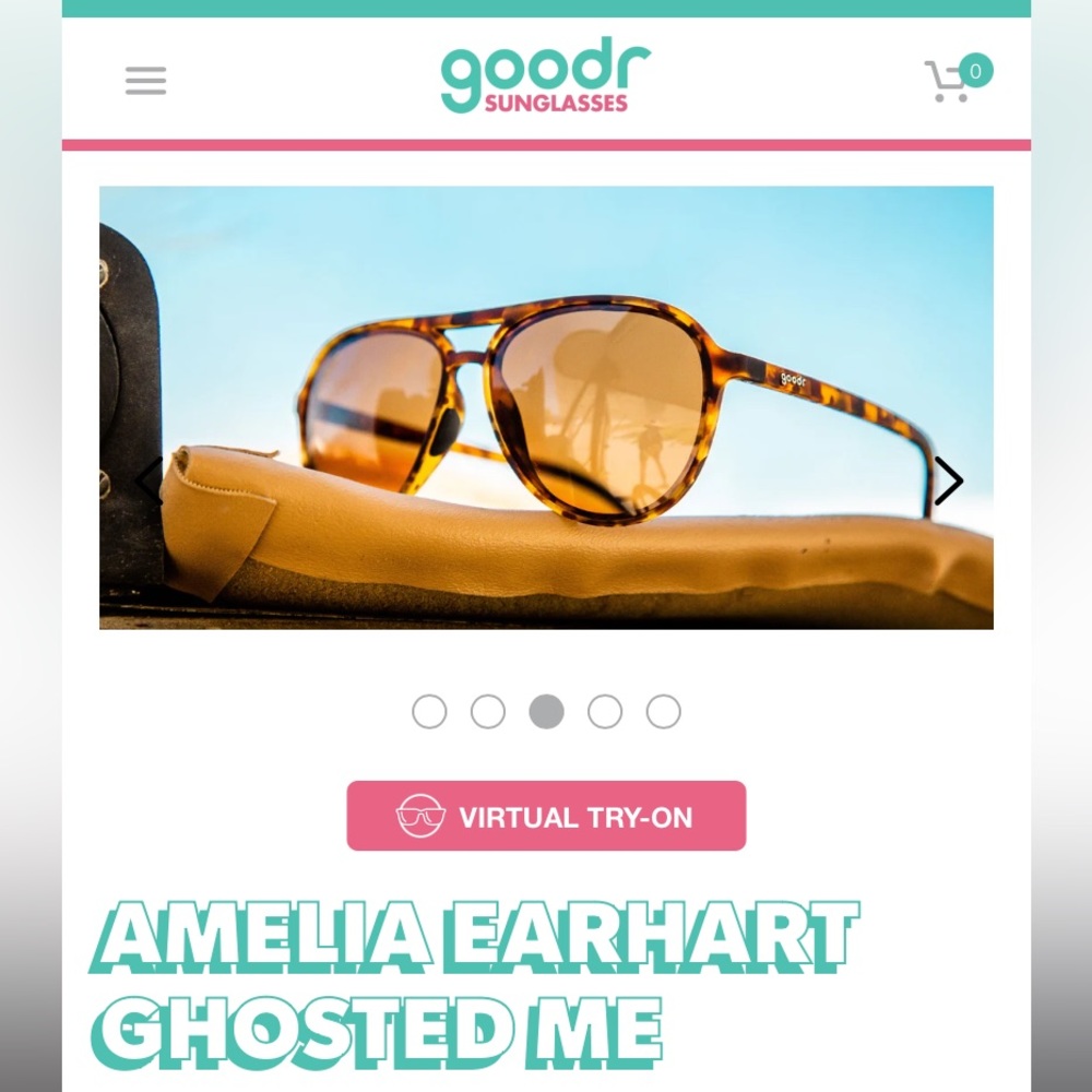 Goodr, Amelia Earhart Ghosted Me Polarized Sunglasses (unisex)